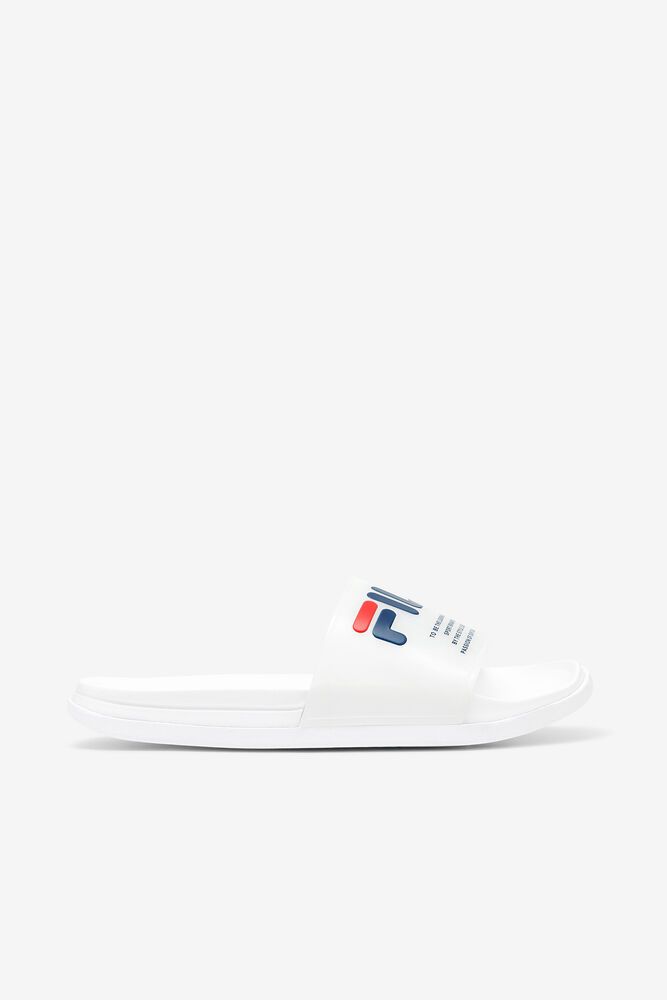 Fila Sandals Womens White - Drifter Luxe Clear - Philippines 9306745-YU